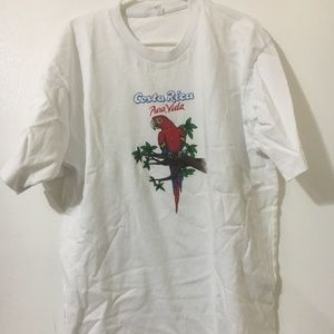 Costa Rica design plain white tee